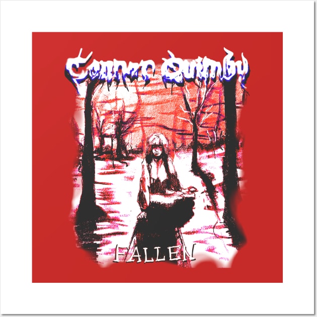 Connor Quimby - Fallen (Red) Wall Art by Large Clothing